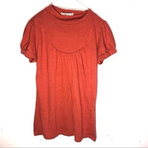 Mock neck autumn top. Mock Neck blouse. Puffy sleeves Mock neck blouse